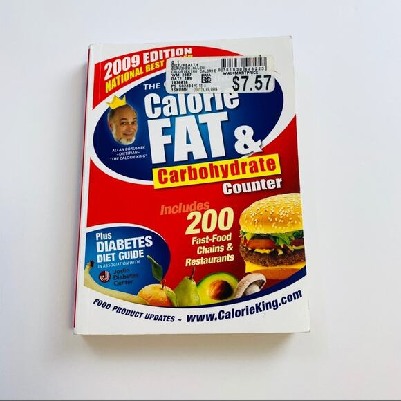 The Calorie King Calorie Fat & Carbohydrate Book by Borushek 2009 - Picture 1 of 6